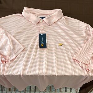 Golf Jack Nicklaus Pink Striped Polo Shirt